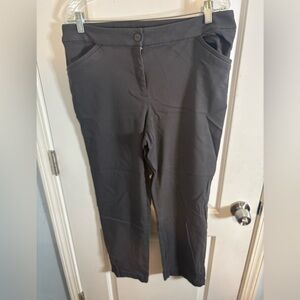 Chico's Charcoal Straight Leg Pants size L EUC